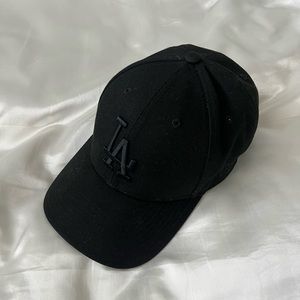 New Era 940 Adjustable Black MLB LA Dodgers Hat, One Size